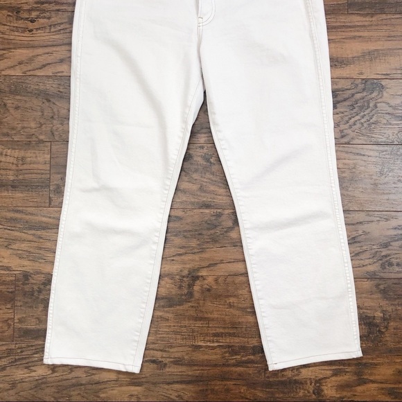 3x1 • Claudia jeans slim cropped high waist straight leg Pale Stone beige ecru - Picture 10 of 15